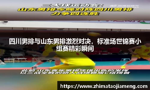 四川男排与山东男排激烈对决，标准场世锦赛小组赛精彩瞬间