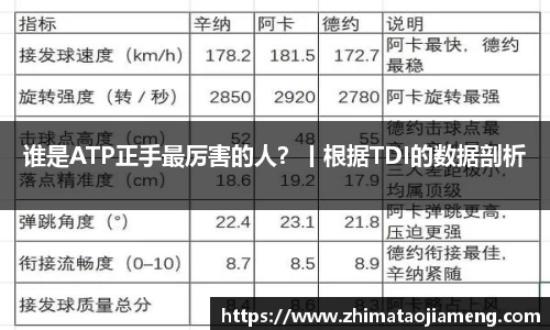 谁是ATP正手最厉害的人？丨根据TDI的数据剖析